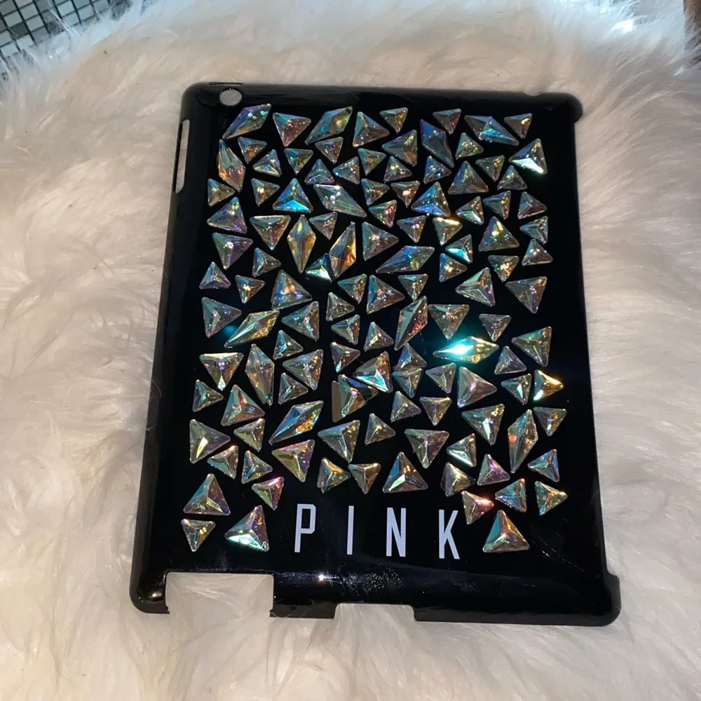 PINK Victoria's Secret Black Tablet Case with Iridescent Accents